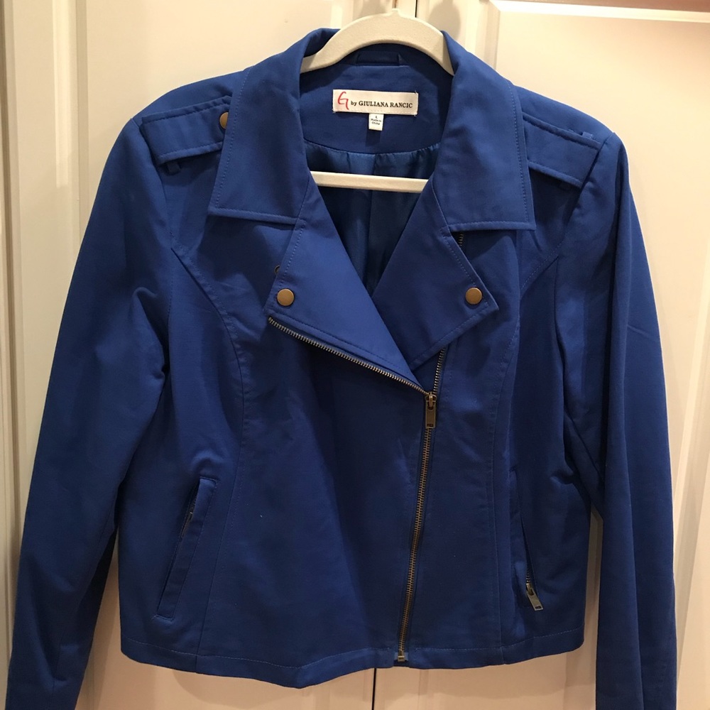 Cobalt blue casual jacket